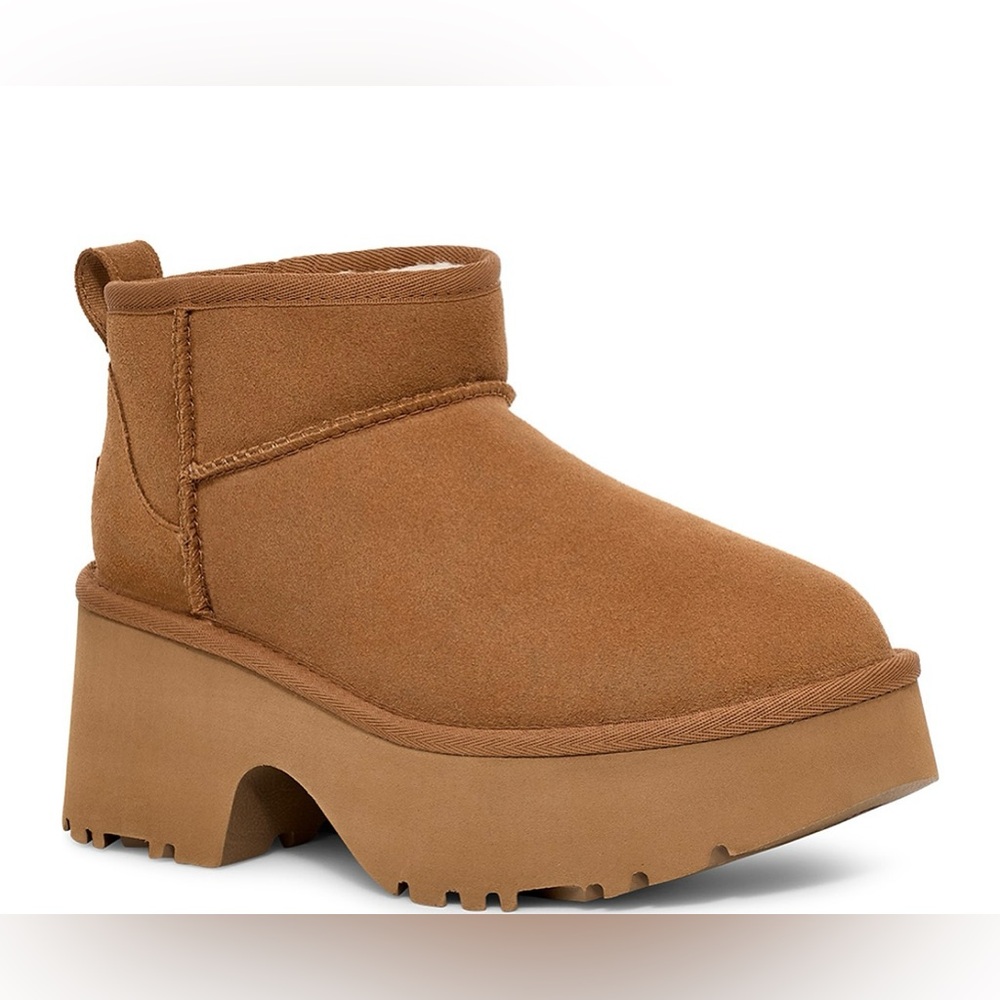 NIB UGG® Women's Classic Ultra Mini New Heights Platform Boots